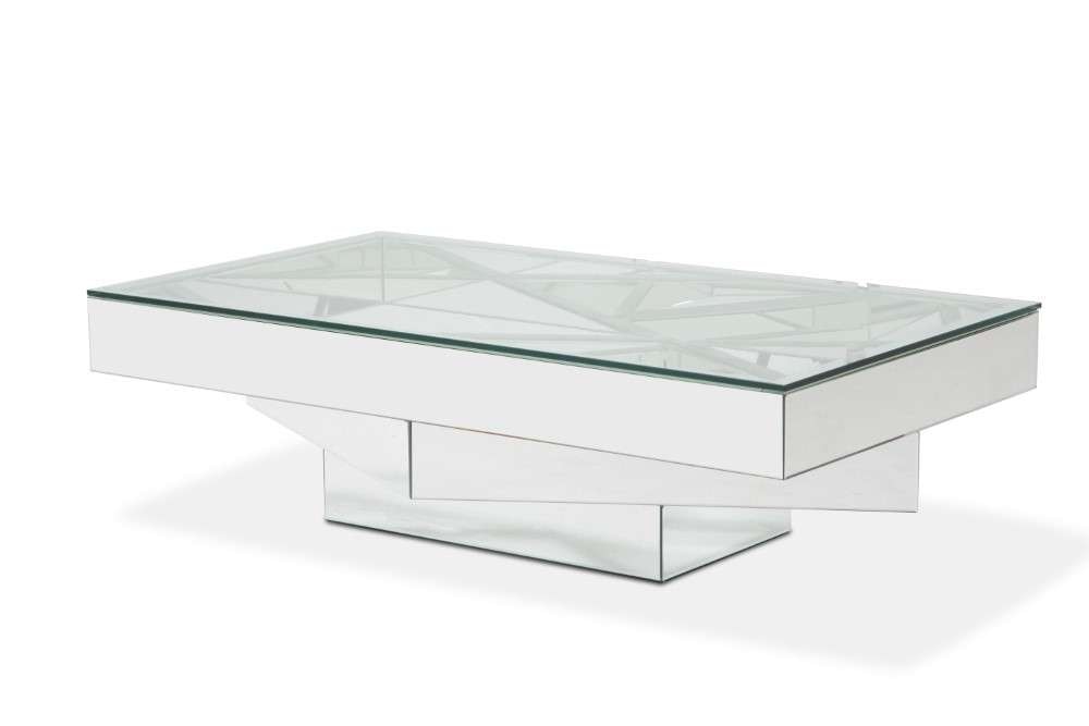 AICO by Michael Amini - Montreal - Rectangular Cocktail Table with Glass Top - FS-MNTRL-1389 veiw 1