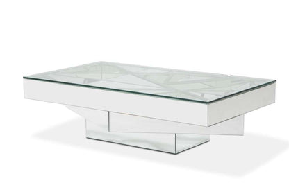 AICO by Michael Amini - Montreal - Rectangular Cocktail Table with Glass Top - FS-MNTRL-1389 veiw 1