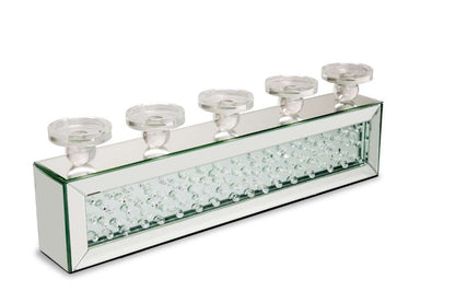 AICO by Michael Amini - Montreal - Rectangular Mirror Framed Candle Holder with Crystal Accents - FS-MNTRL161 veiw 1