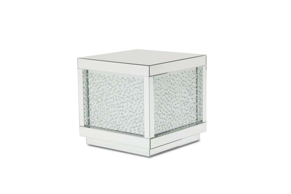 AICO by Michael Amini - Montreal - Silver Mirrored End Table with Crystals - FS-MNTRL202H veiw 1