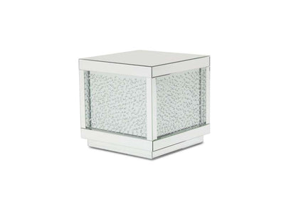 AICO by Michael Amini - Montreal - Silver Mirrored End Table with Crystals - FS-MNTRL202H veiw 1