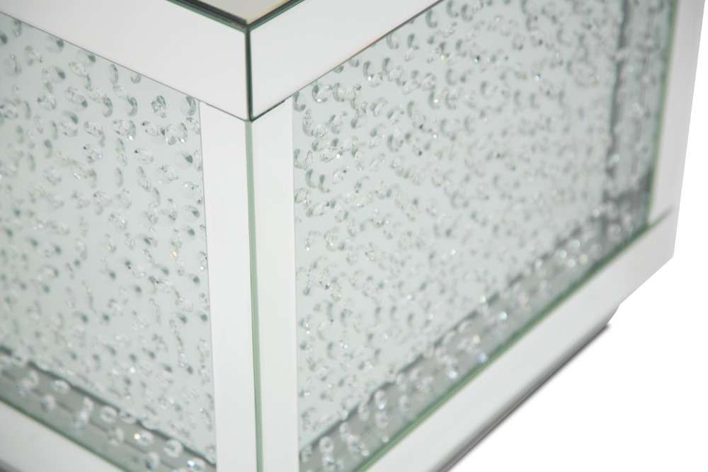 AICO by Michael Amini - Montreal - Silver Mirrored End Table with Crystals - FS-MNTRL202H veiw 2