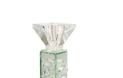 AICO by Michael Amini - Montreal - Slender Mirrored Crystal Candle Holder, Large Pack of 6 - FS-MNTRL159L-PK6 veiw 2