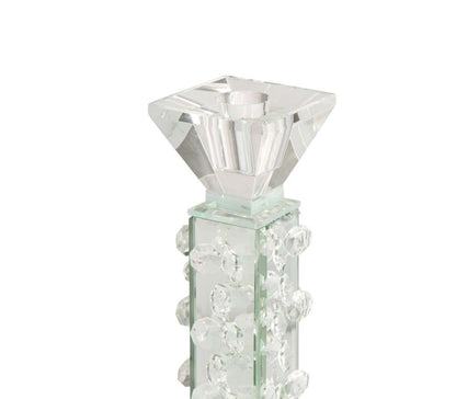 AICO by Michael Amini - Montreal - Slender Mirrored Crystal Candle Holder Small, Pack of 6 - FS-MNTRL159S-PK6 veiw 3