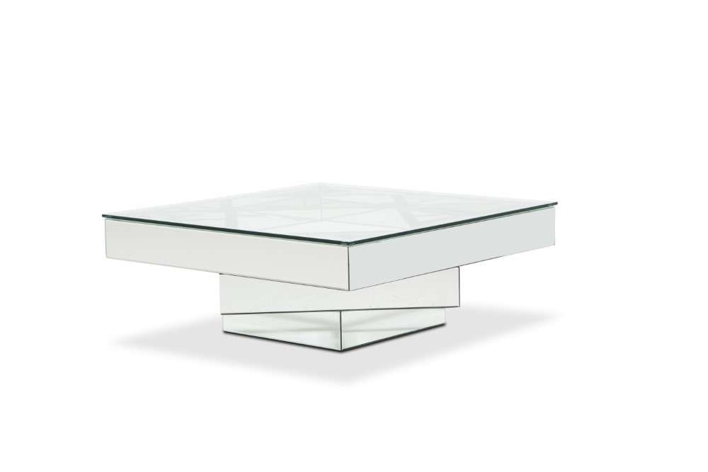AICO by Michael Amini - Montreal - Square Cocktail Table with Glass Top - FS-MNTRL-1622Y veiw 1