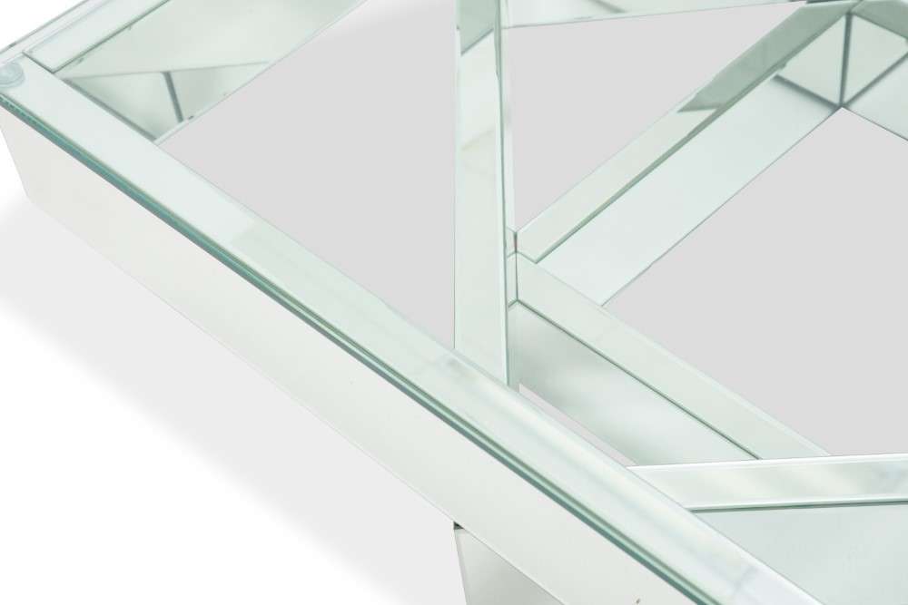 AICO by Michael Amini - Montreal - Square Cocktail Table with Glass Top - FS-MNTRL-1622Y veiw 2