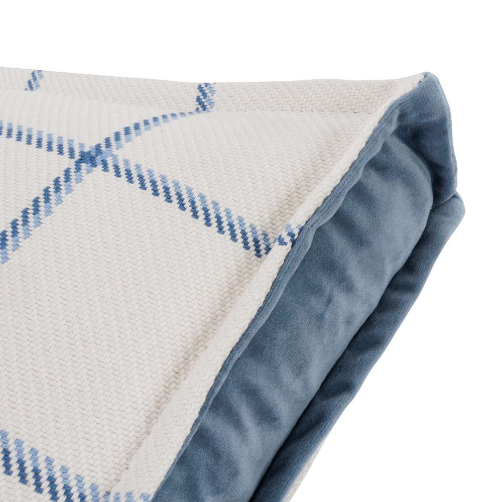 AICO by Michael Amini - Newport Alta 16in Square Box Throw Pillow - Sky - BCS-DP16-ALTA-SKY veiw 3