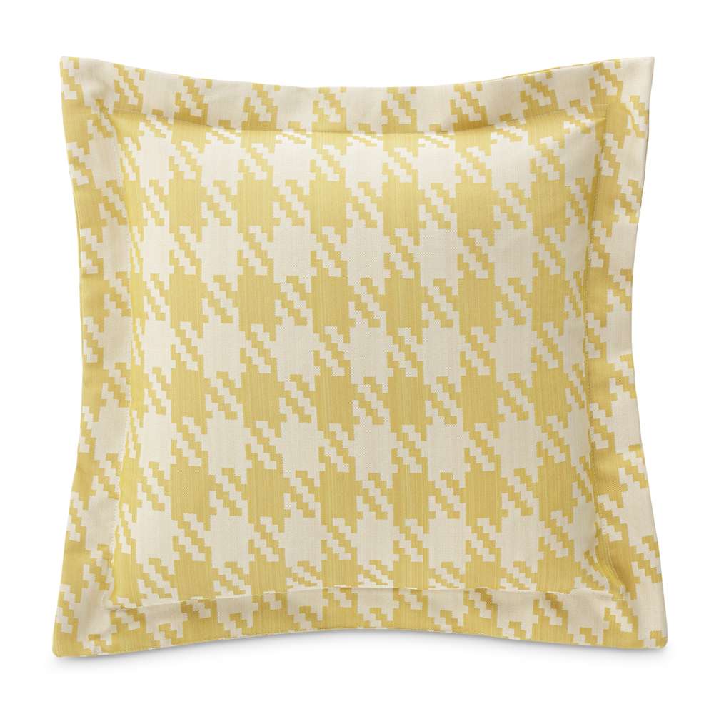 AICO by Michael Amini - Newport Yates 24in Square Throw Pillow - Lemon - BCS-DP24-YATES-LMN veiw 1