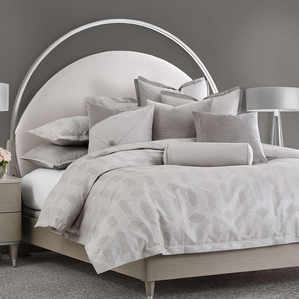 AICO by Michael Amini - Nouveau 10-Piece King Duvet Set - Dove - BCS-KD10-NUVEAU-DOV veiw 1