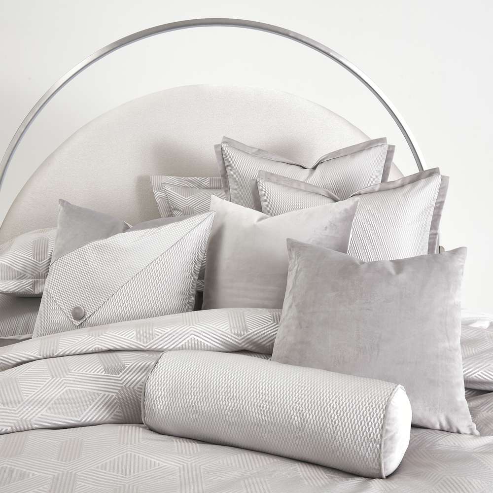AICO by Michael Amini - Nouveau 9-Piece Queen Duvet Set - Dove - BCS-QD09-NUVEAU-DOV veiw 2