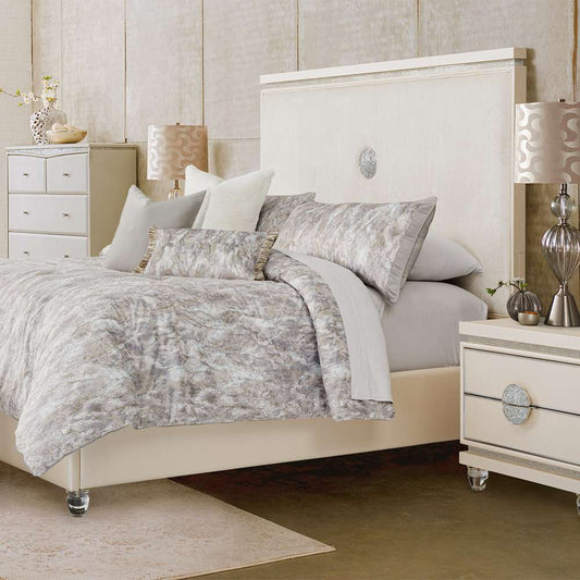 AICO by Michael Amini - Odessa 6-Piece Queen Comforter Set - Mist - BCS-QS06-ODESSA-MST veiw 1