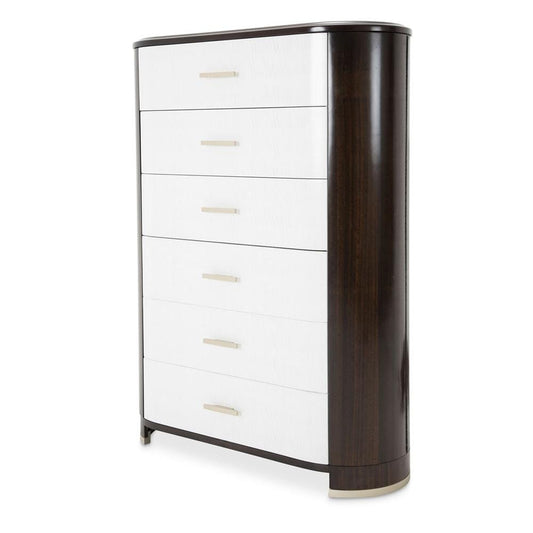 AICO by Michael Amini - Paris Chic 6-Drawer Chest - Espresso - NF9003070SA-409 veiw 1