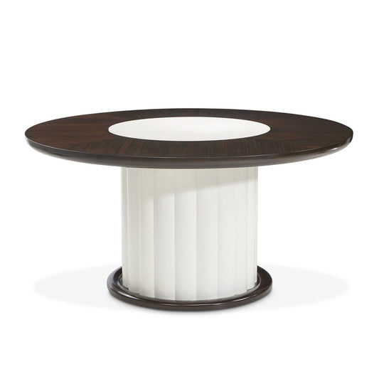 AICO by Michael Amini - Paris Chic 60in Round Dining Table - Espresso - NF9003101-409 veiw 1