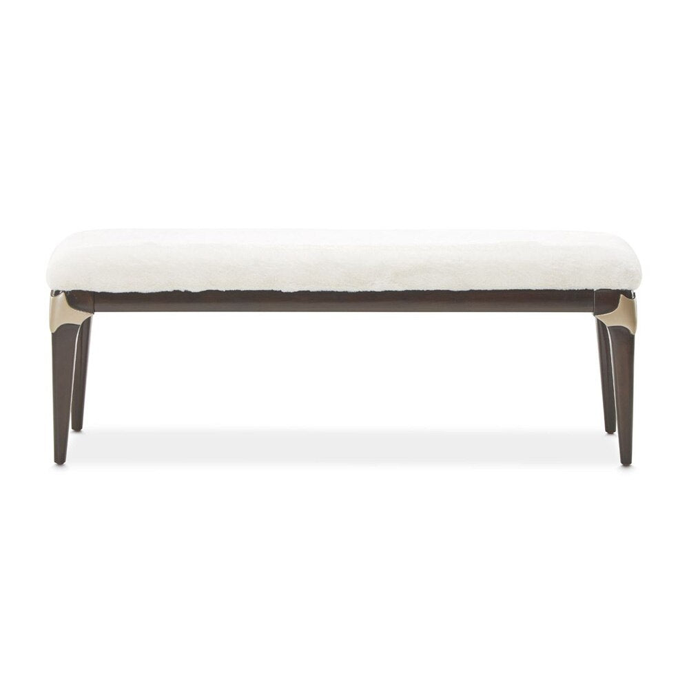 AICO by Michael Amini - Paris Chic Bed Bench - Espresso - NF9003904-409 veiw 1
