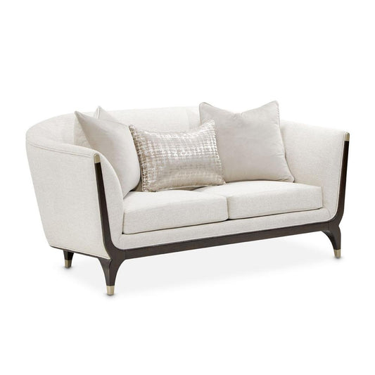 AICO by Michael Amini - Paris Chic Loveseat - Cremini/Espresso - NF9003825-CRMNI-409 veiw 1