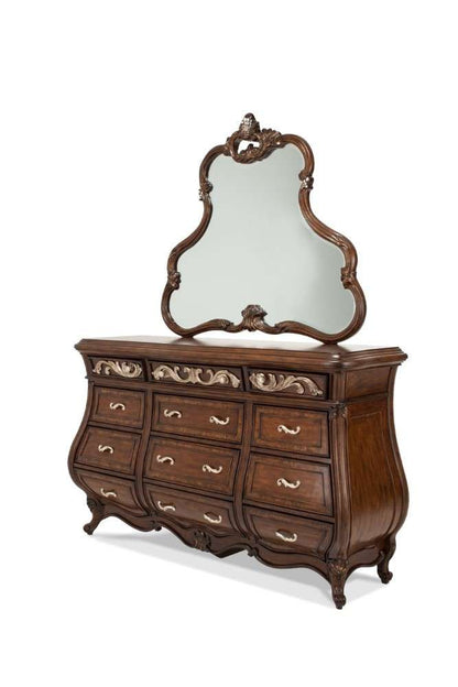 AICO by Michael Amini - Platine de Royale - Dresser & Mirror - Light Espresso - 09050-60-229 veiw 1