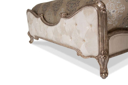 AICO by Michael Amini - Platine de Royale - Eastern King Panel Bed - Antique Platinum - N09000EKPL3-101 veiw 6