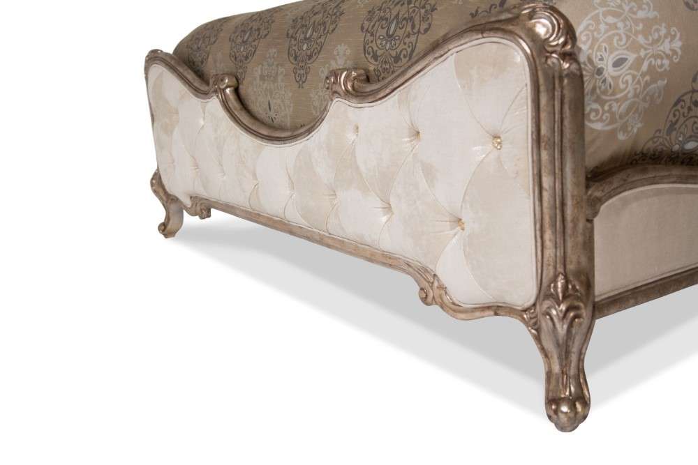AICO by Michael Amini - Platine de Royale - Queen Panel Bed - Antique Platinum - N09000QNPL3-101 veiw 6