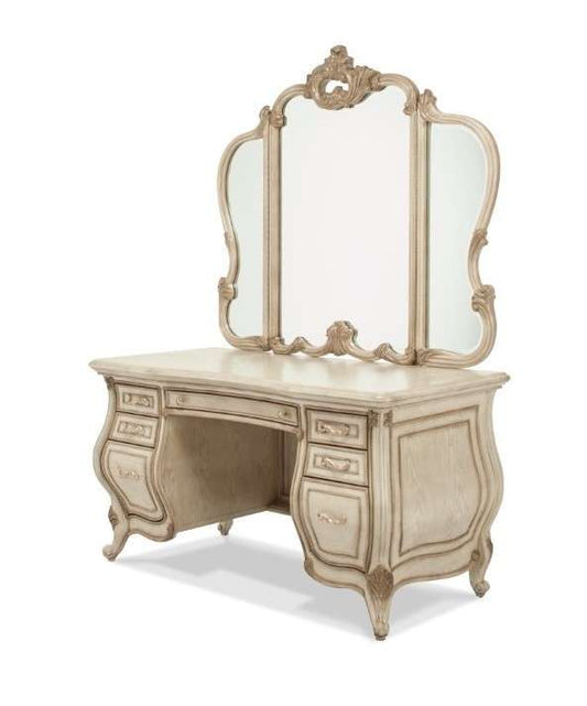 AICO by Michael Amini - Platine de Royale - Vanity Set - Champagne - N09000VAN3-201 veiw 1