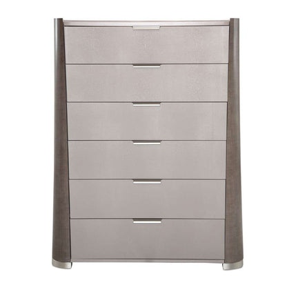 AICO by Michael Amini - Roxbury Park 6-Drawer Chest - Slate - N9006070SA-220 veiw 2