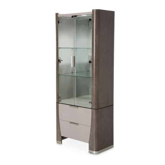 AICO by Michael Amini - Roxbury Park Display Cabinet - Slate - N9006209-220 veiw 1