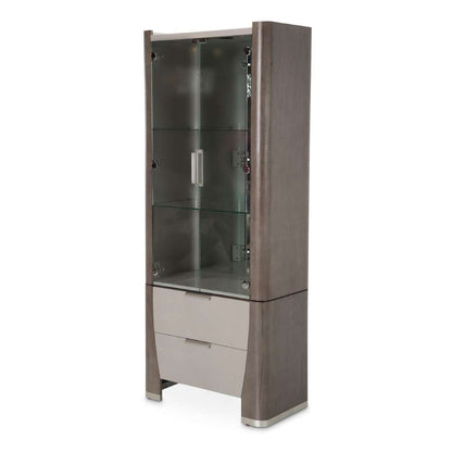 AICO by Michael Amini - Roxbury Park Display Cabinet - Slate - N9006209-220 veiw 2