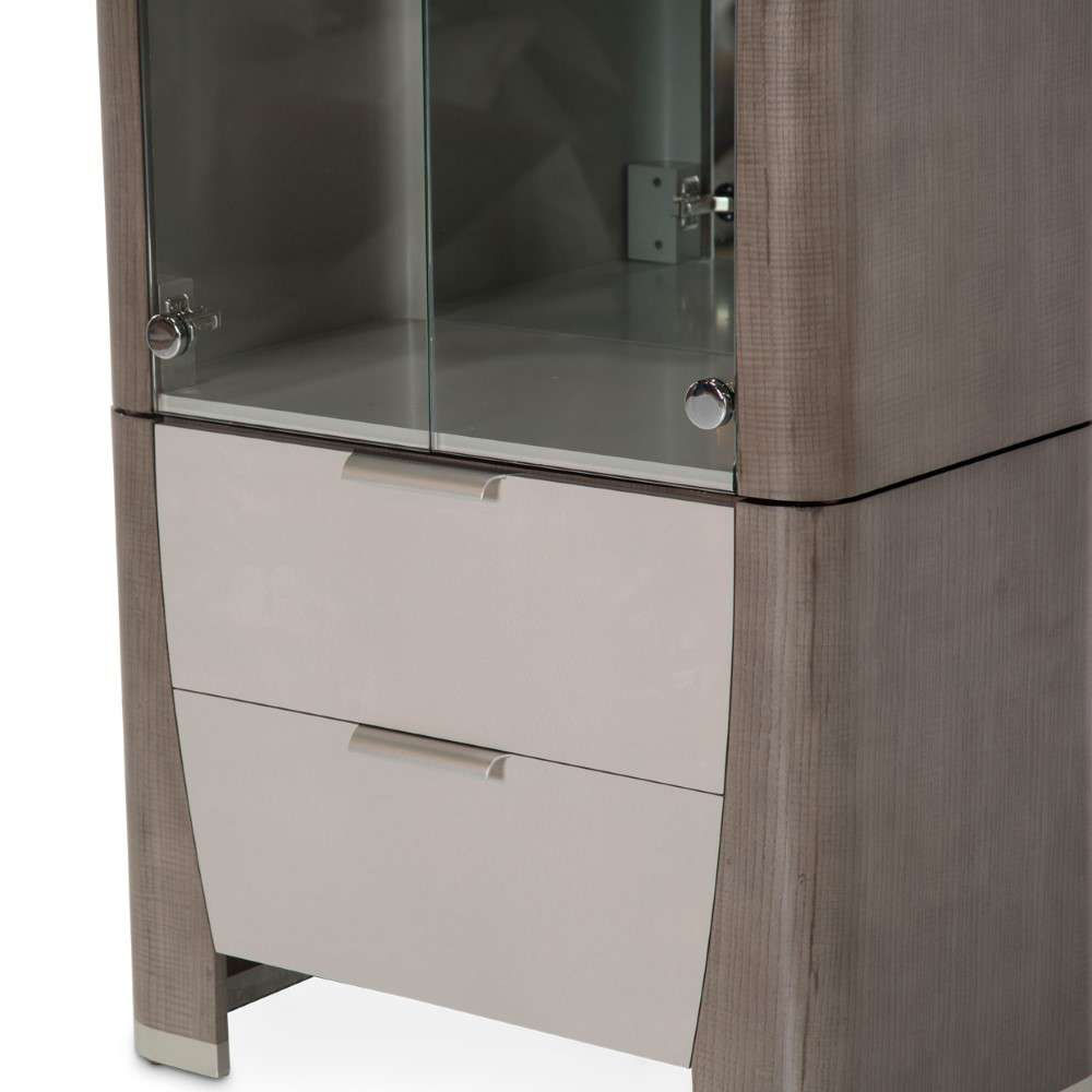 AICO by Michael Amini - Roxbury Park Display Cabinet - Slate - N9006209-220 veiw 4