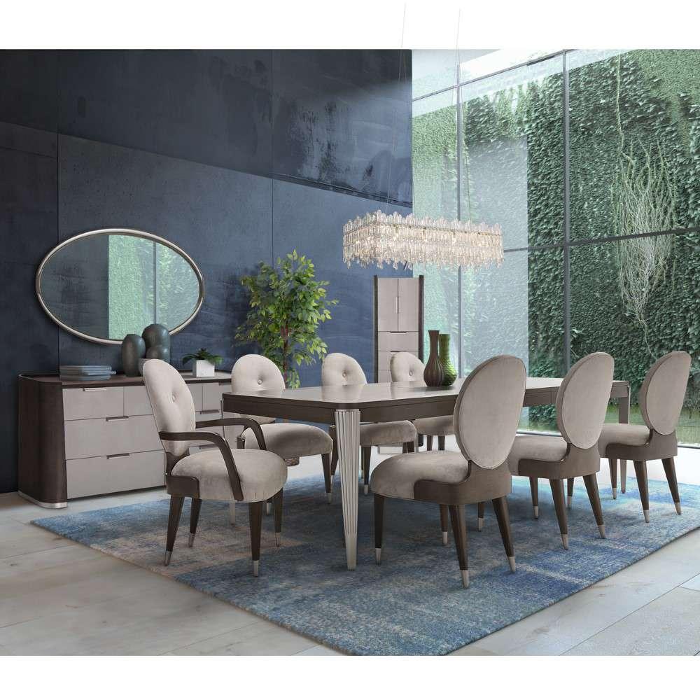 AICO by Michael Amini - Roxbury Park Dresser with Mirror - Slate - N9006050-260-220 veiw 4