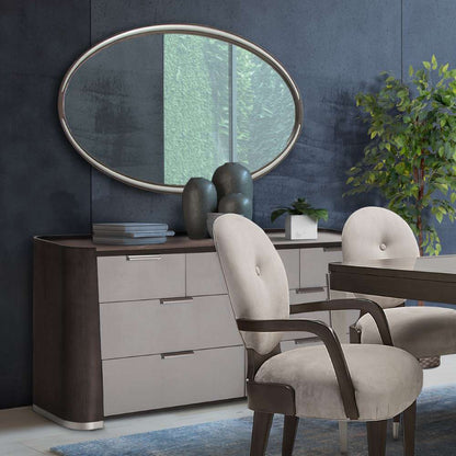AICO by Michael Amini - Roxbury Park Dresser with Mirror - Slate - N9006050-260-220 veiw 5