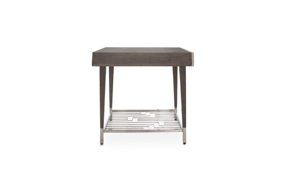 AICO by Michael Amini - Roxbury Park End Table - Slate - N9006202-220 veiw 2