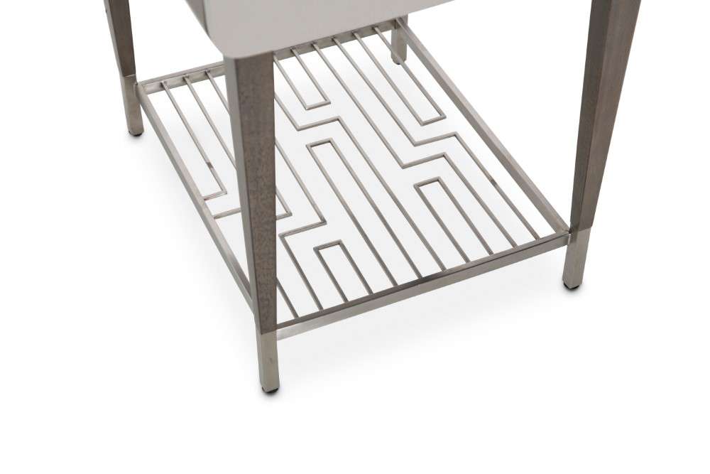 AICO by Michael Amini - Roxbury Park End Table - Slate - N9006202-220 veiw 3