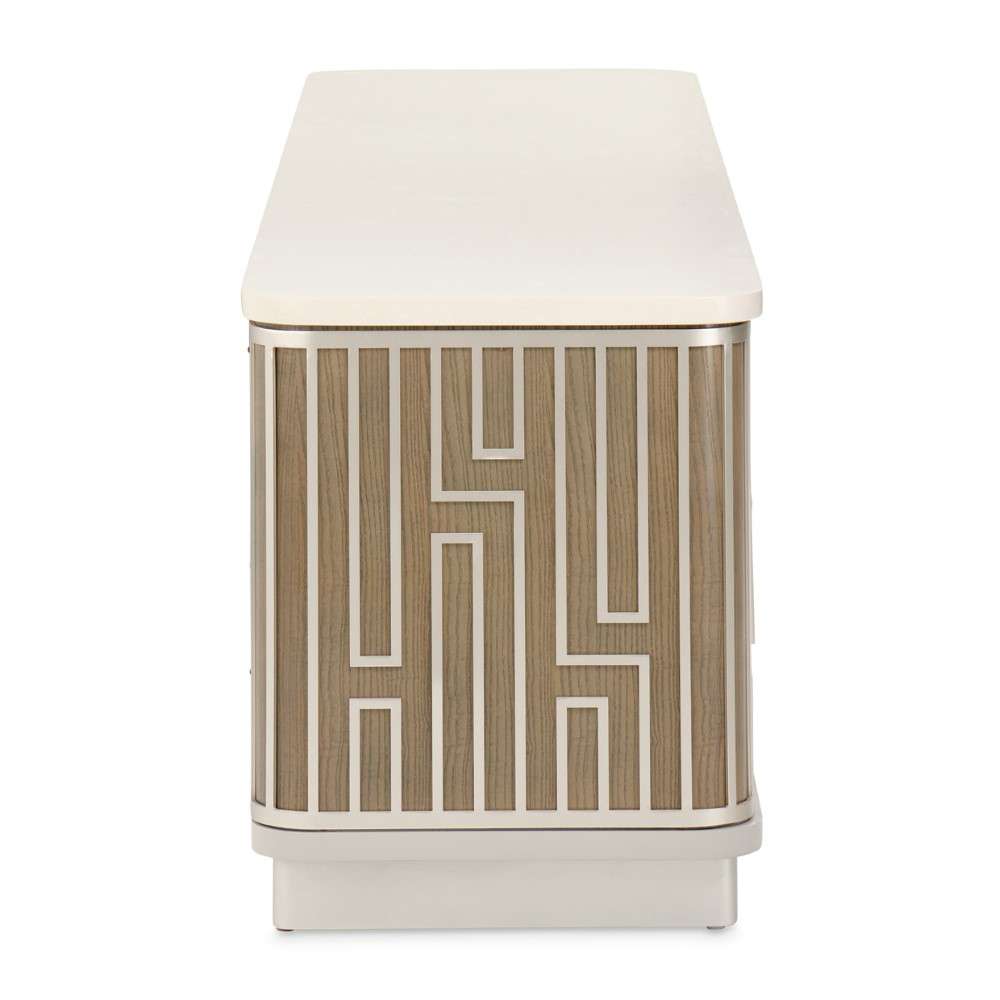 AICO by Michael Amini - Roxbury Park Media Cabinet - Slate - N9006081-220 veiw 3