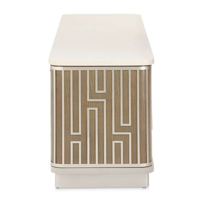 AICO by Michael Amini - Roxbury Park Media Cabinet - Slate - N9006081-220 veiw 3