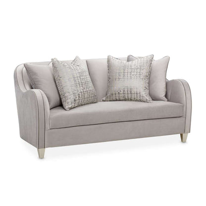 AICO by Michael Amini - Roxbury Park Velvet Loveseat - Steel/Slate - N9006825-STEEL-220 veiw 1