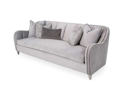 AICO by Michael Amini - Roxbury Park Velvet Sofa - Steel/Slate - N9006815-STEEL-220 veiw 1