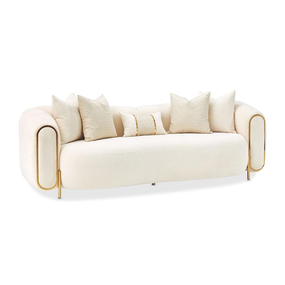 AICO by Michael Amini - Sassani Sofa - Crepe/Gold - LFR-SSNI815-CPE-806 veiw 1