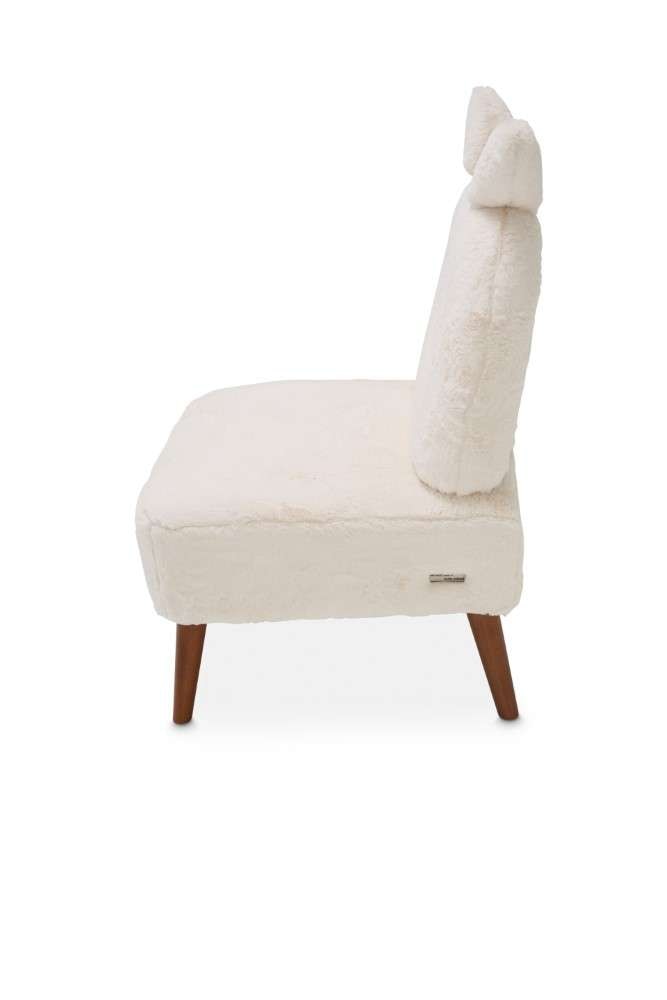 AICO by Michael Amini - Silicon Babies Bunny Armless Chair PWD in Capri Finish - KIA-BUNN830-PWD-45 veiw 3
