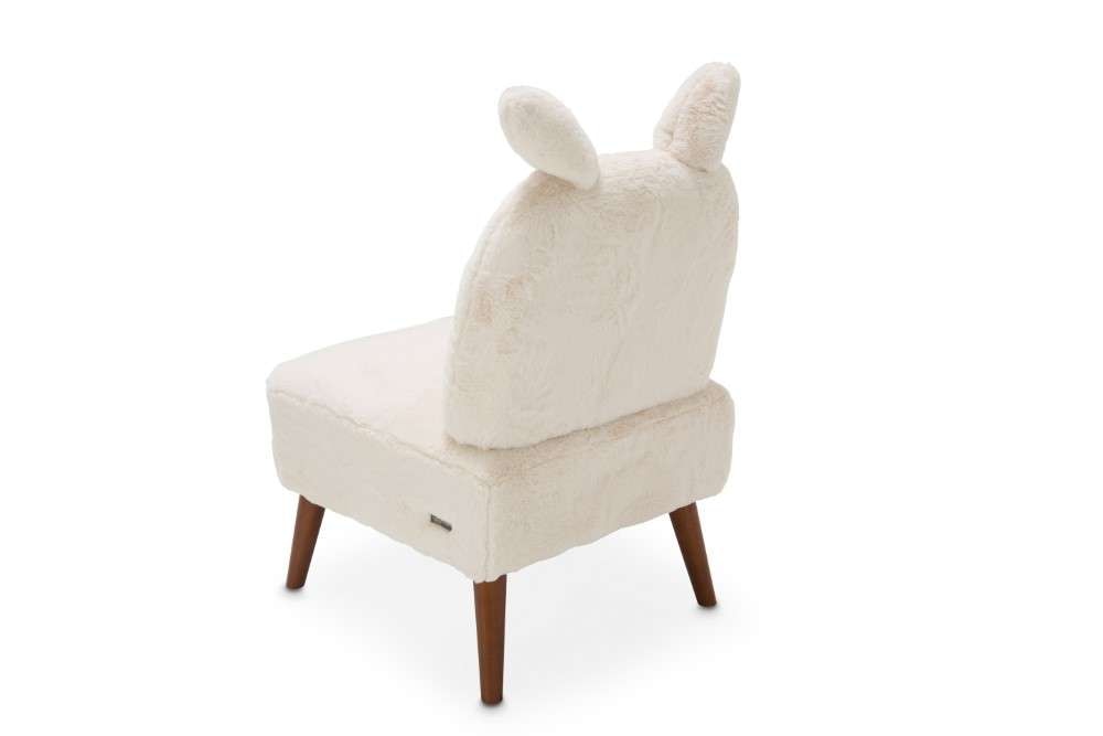 AICO by Michael Amini - Silicon Babies Bunny Armless Chair PWD in Capri Finish - KIA-BUNN830-PWD-45 veiw 5