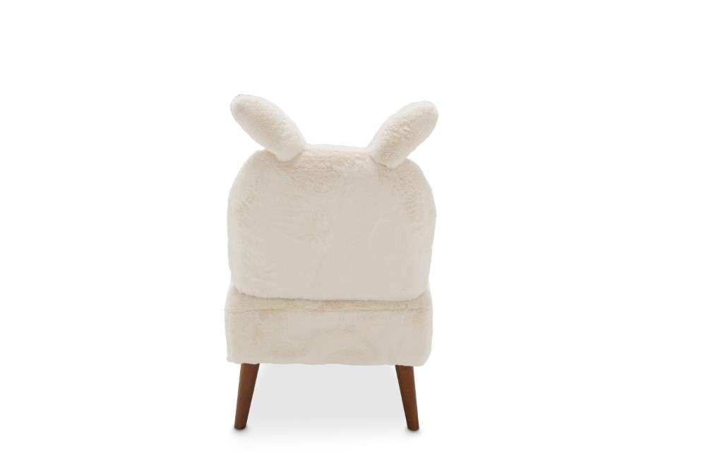 AICO by Michael Amini - Silicon Babies Bunny Armless Chair PWD in Capri Finish - KIA-BUNN830-PWD-45 veiw 6