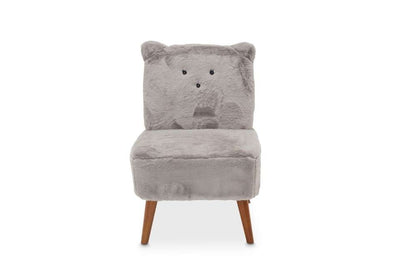 AICO by Michael Amini - Silicon Babies Kitten Armless Chair GRY in Capri Finish - KIA-KITT830-GRY-45 veiw 2