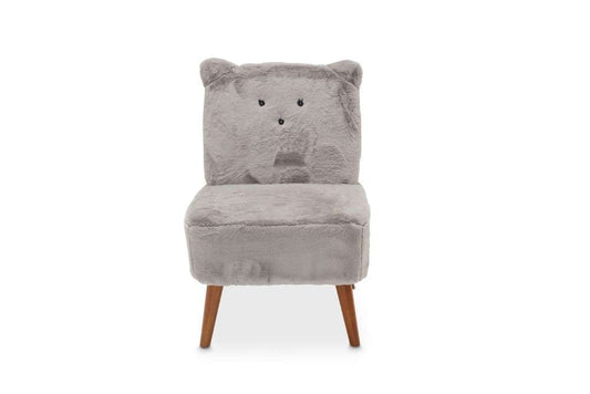 AICO by Michael Amini - Silicon Babies Kitten Armless Chair GRY in Capri Finish - KIA-KITT830-GRY-45 veiw 2
