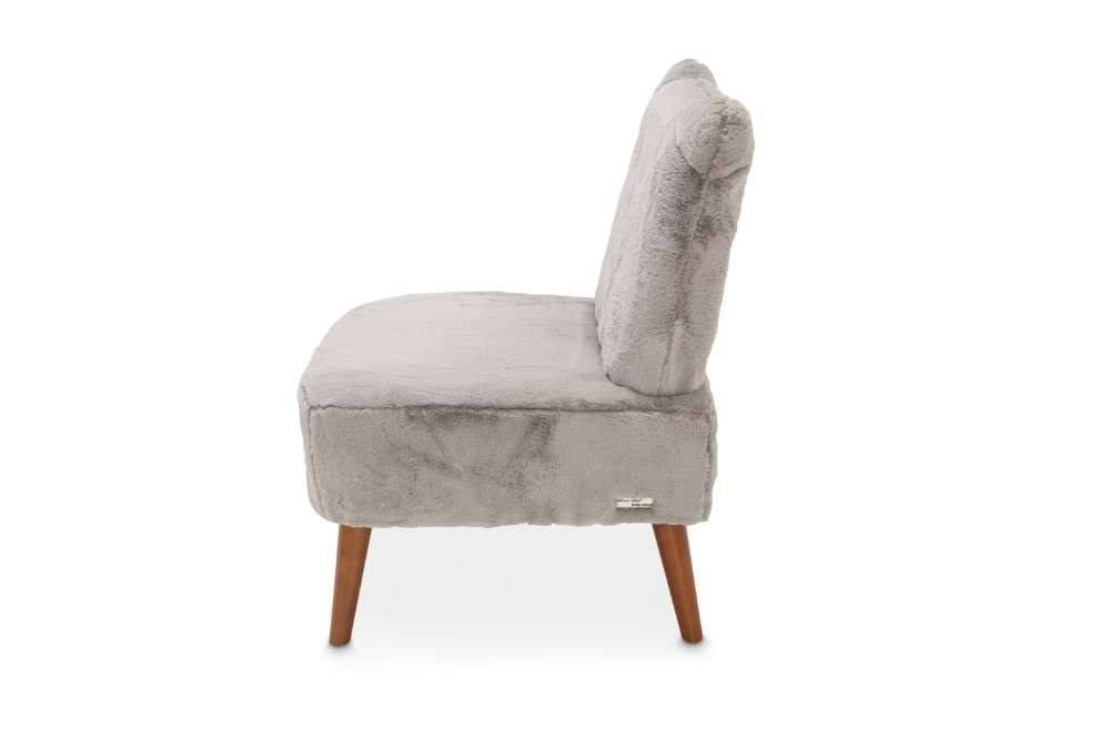 AICO by Michael Amini - Silicon Babies Kitten Armless Chair GRY in Capri Finish - KIA-KITT830-GRY-45 veiw 5