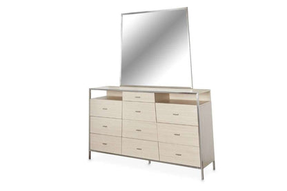 AICO by Michael Amini - Silverlake Village - Dresser & Mirror - Washed Oak - KI-SLVG050-60-129 veiw 1