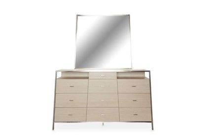 AICO by Michael Amini - Silverlake Village - Dresser & Mirror - Washed Oak - KI-SLVG050-60-129 veiw 2