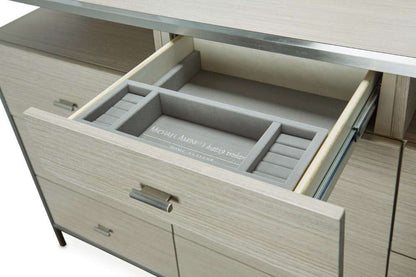 AICO by Michael Amini - Silverlake Village - Dresser & Mirror - Washed Oak - KI-SLVG050-60-129 veiw 5