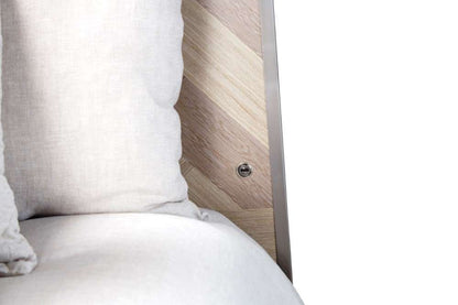 AICO by Michael Amini - Silverlake Village - Queen Panel Bed - Washed Oak - KI-SLVG000QN-129 veiw 3