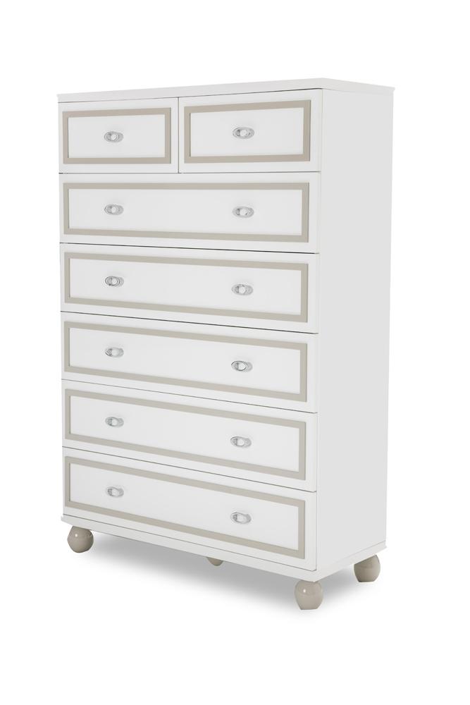 AICO by Michael Amini - Sky Tower 7 Drawer Chest in Cloud White - 9025670-108 veiw 1