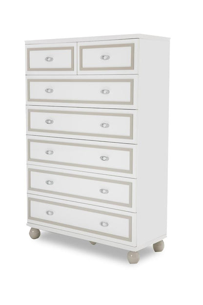 AICO by Michael Amini - Sky Tower 7 Drawer Chest in Cloud White - 9025670-108 veiw 1