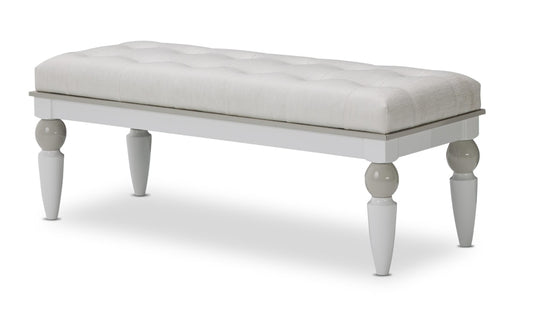 AICO by Michael Amini - Sky Tower Bedside Bench in Cloud White - 9025694-108 veiw 1