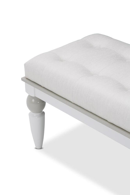 AICO by Michael Amini - Sky Tower Bedside Bench in Cloud White - 9025694-108 veiw 3